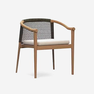 Outdoor Dining Chair with Seat Cushion