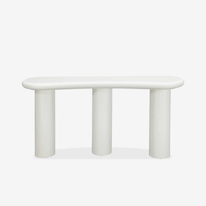 Modern Pillar Console Table – Sculptural Entryway Accent Table