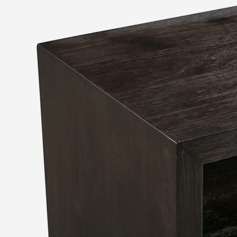 Modern Charcoal Wood TV Stand