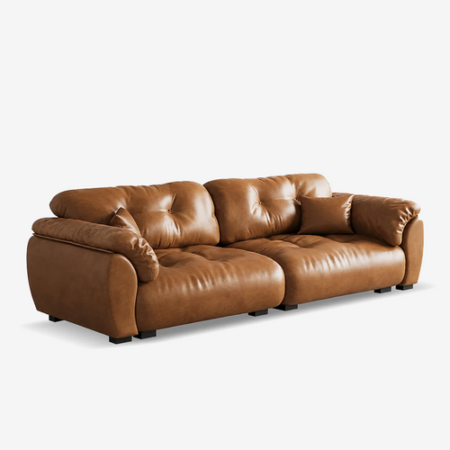 Functional Cloud Oil Wax Fabric Sofa