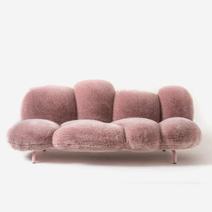 Pink Irregular-Shaped Sofa