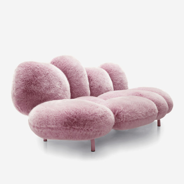 Pink Irregular-Shaped Sofa