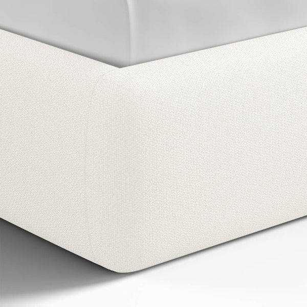 Minimal Padded Cotton Linen Bed