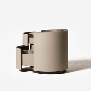 Solid Wood Minimalist Round Nightstand