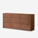 Solid Wood 9-Drawer Dresser