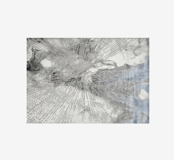 Chris Modern Abstract Line Art Area Rug | High-Low Textured Geometric Carpet