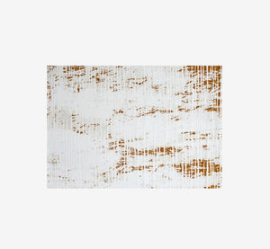 Luxury Abstract Terracotta & Gray Area Rug | High-Low Textured Pile