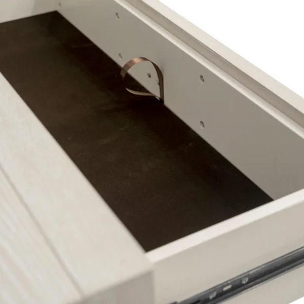 Modern Light Oak 8-Drawer Double Dresser | Coastal White Wash Wooden Storage Chest for Bedroom