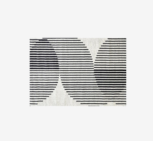 Contemporary Abstract Line Art Rug | Super Soft 3D Textured Polypropylene