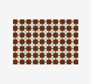 Gorman Mid-Century Modern Geometric Grid Area Rug | Retro Checkerboard Carpet