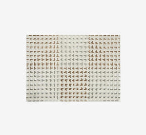 Celtic Modern Asymmetrical Geometric Area Rug | Earthy Brown & Cream Textured Pile