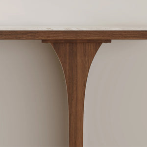 Modern Arched Stone Slab Entryway Console