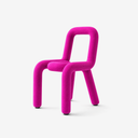 Modern Tubular Lounge Chair - Sculptural Upholstered Accent Chair