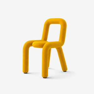 Modern Tubular Lounge Chair - Sculptural Upholstered Accent Chair