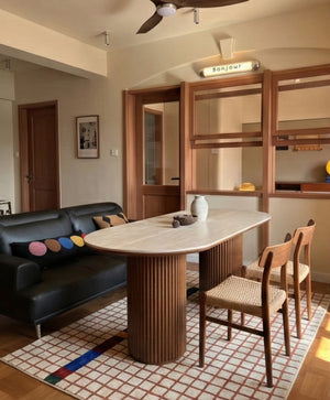 Sintered Stone Roman Column Dining Table
