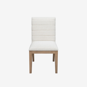 Modern Upholstered Dining Chair – Solid Wood Linen Dining Chair with High Back