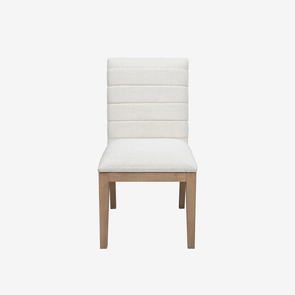 Modern Upholstered Dining Chair – Solid Wood Linen Dining Chair with High Back
