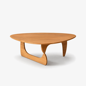 Irregular Solid Wood Coffee Table – Modern Organic Sculptural Center Table