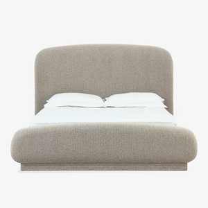 Chenille Upholstered Platform Bed
