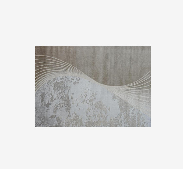 Contemporary Abstract Line Art Rug | Super Soft 3D Textured Polypropylene