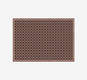 Gorman Mid-Century Modern Geometric Grid Area Rug | Retro Checkerboard Carpet