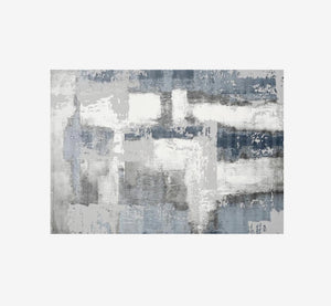 Chris Modern Abstract Line Art Area Rug | High-Low Textured Geometric Carpet