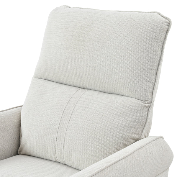 270° Power Swivel Rocker Recliner Chair for Adults, Swivel Rocking Recliner Chair,Electric Small Recliners for Small Spaces, Single Sofa Recliner for Living Room, Bedroom,RV (Fabric Gray+270°Swivel)