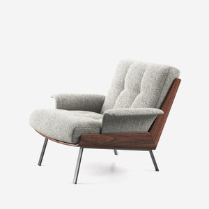 Modern Minimalist Solid Wood Armchair