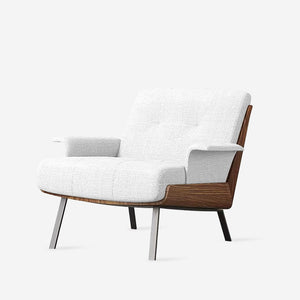 Modern Minimalist Solid Wood Armchair