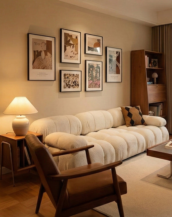 Bouclé Cube Modular Sofa