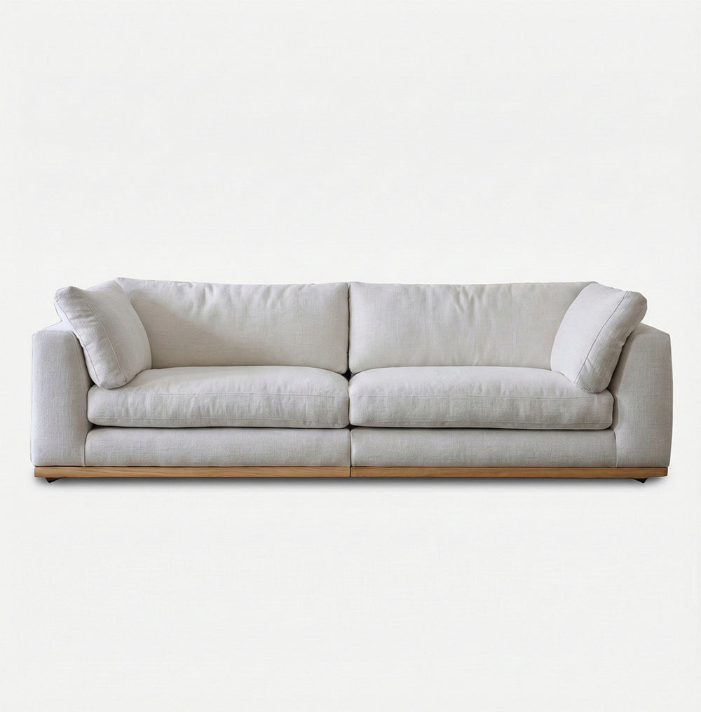 Minimalist Linen Straight Sofa