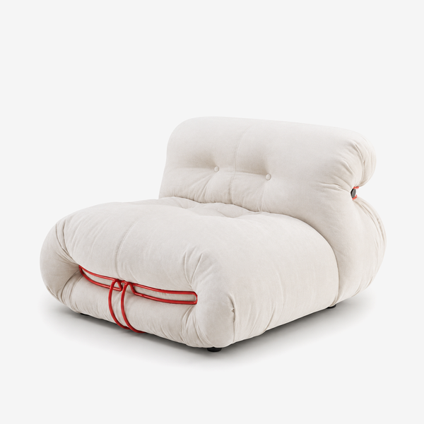 Oversized Floor Lounge Chair – Modern Lazy Sofa Accent Chair with Stainless Steel Clip Design