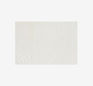 Modern Abstract Flowing Line Textured Area Rug | High-Low Pile Cream Carpet
