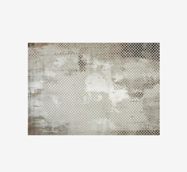 Brussels Urban Distressed Abstract Area Rug | High-Low Textured Vintage Carpet