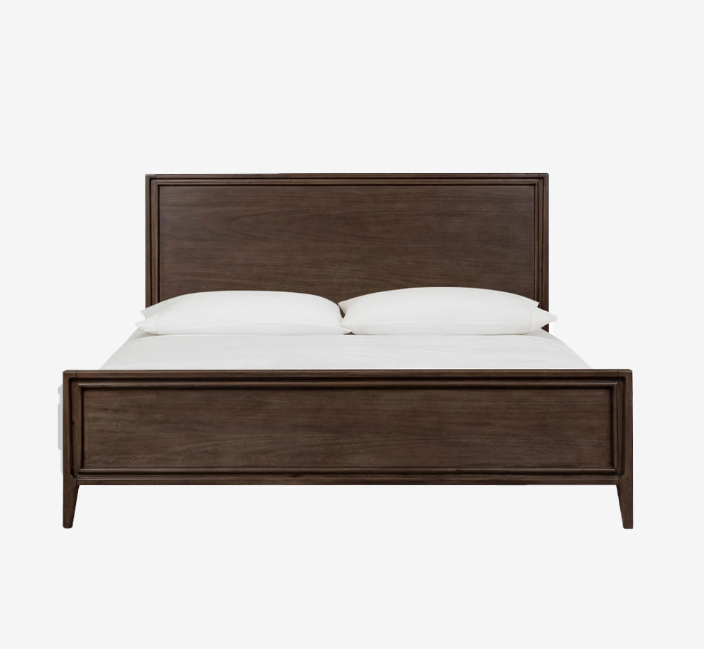 Classic Walnut Solid Wood Platform Bed Frame