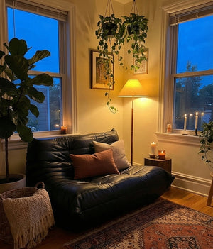 2-Seater Genuine Leather Caterpillar Sofa