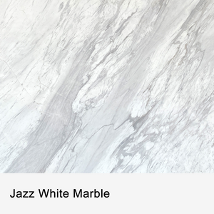 Modern White Marble Dining Table with Sculptural Black Pedestal Base | Luxury Contemporary Dining Table