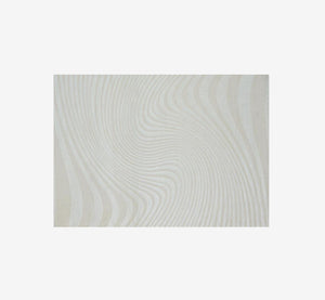 Modern Abstract Flowing Line Textured Area Rug | High-Low Pile Cream Carpet