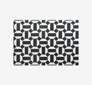 Gorman Mid-Century Modern Geometric Grid Area Rug | Retro Checkerboard Carpet