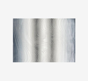 Chris Modern Abstract Line Art Area Rug | High-Low Textured Geometric Carpet
