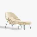 Modern Accent Lounge Chair with Ottoman – Cozy Upholstered Reading Chair for Living Room & Bedroom