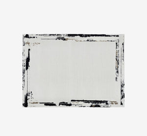 Timeless Abstract Distressed Area Rug | High-Low Textured Vintage Modern Carpet