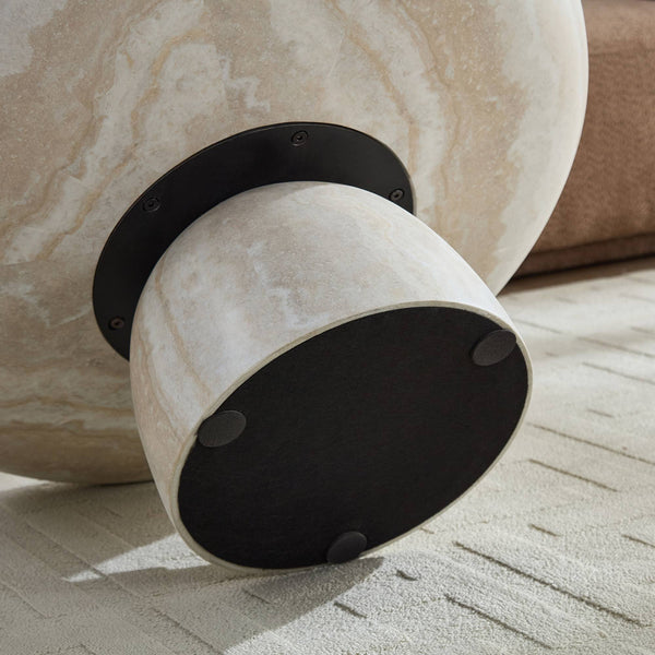 Mushroom Coffee Table Enhances Leisure Time Perfect For Evening Relaxation & Stylish Use