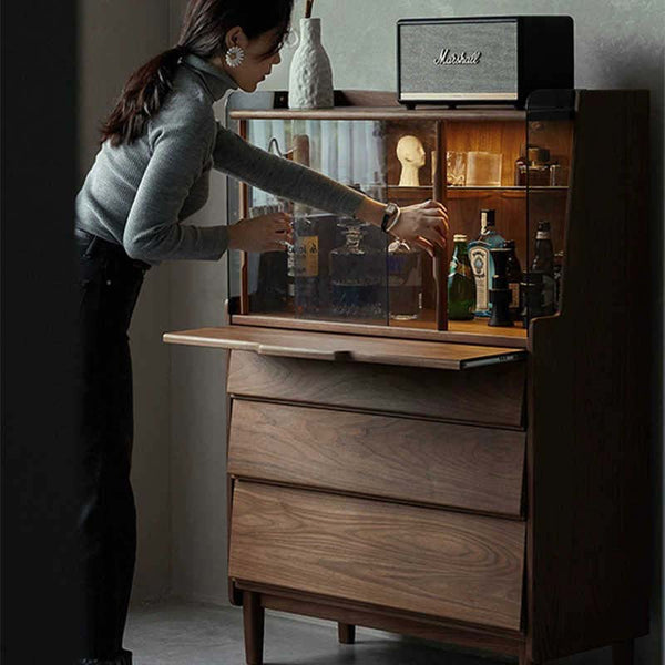 Glass Display Storage Cabinet