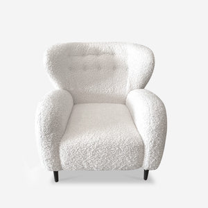 Low-Back Shearling Accent Chair