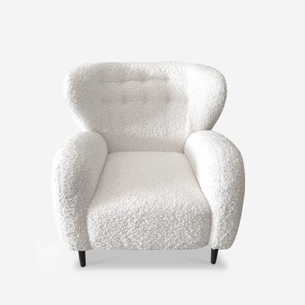 Low-Back Shearling Accent Chair