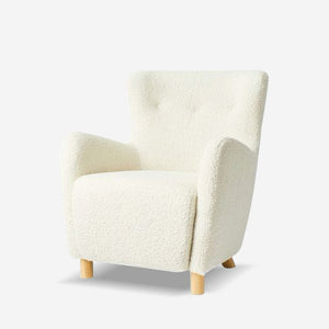 High-Back Shearling Accent Chair