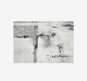 Timeless Abstract Distressed Area Rug | High-Low Textured Vintage Modern Carpet