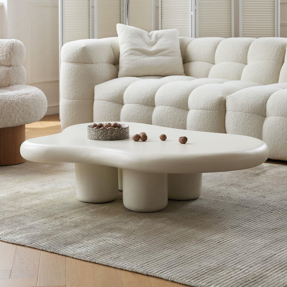 Modern Cloud Coffee Table – Sculptural Organic Center Table for Contemporary Living Room