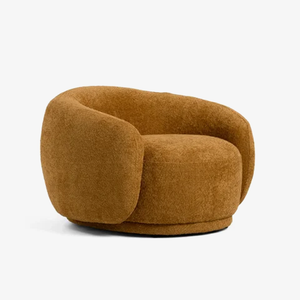 Curved Pea-Shaped Armchair